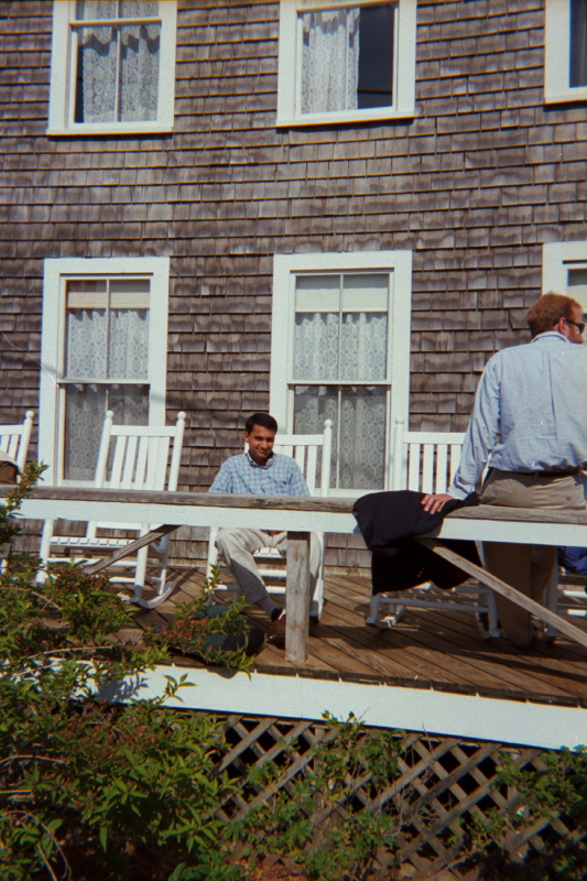 arjun on the porch